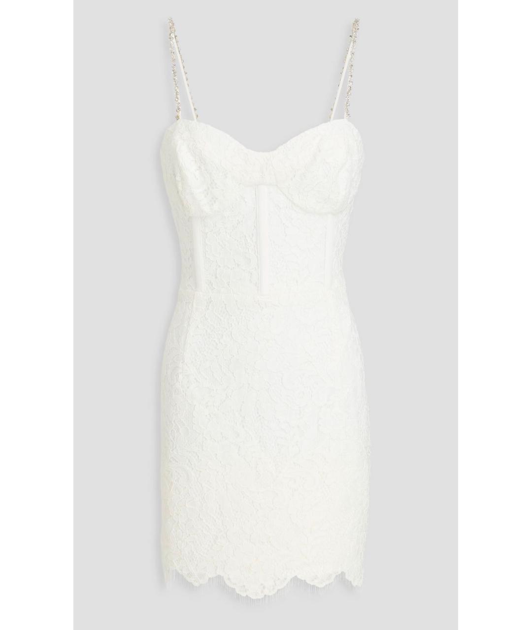 REBECCA VALLANCE Белое коктейльное платье, фото 4