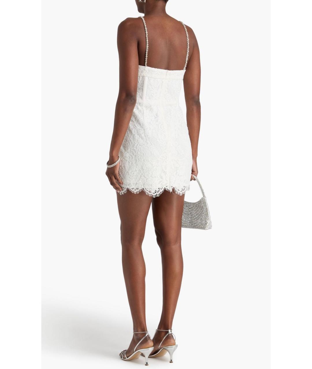 REBECCA VALLANCE Белое коктейльное платье, фото 3