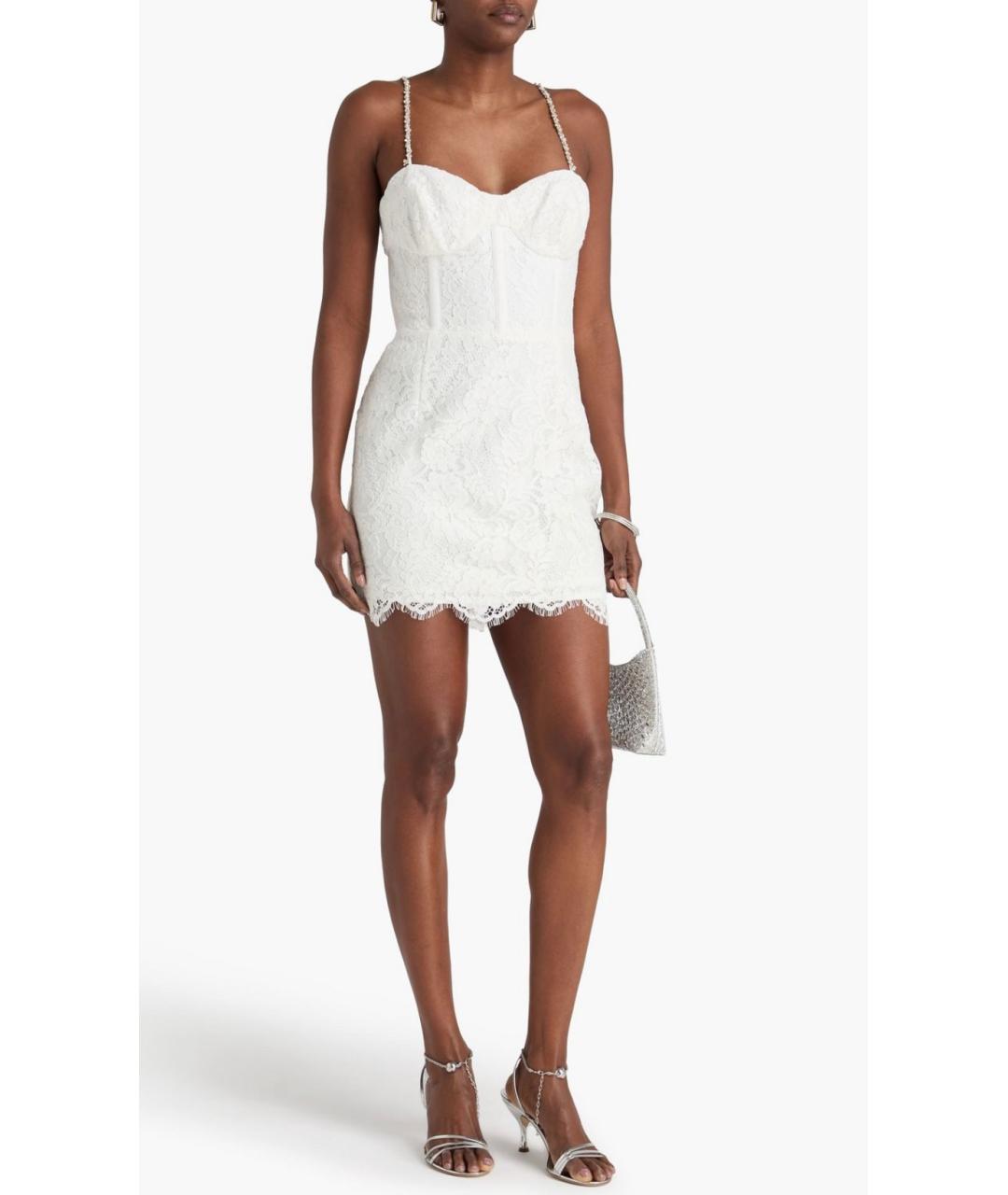 REBECCA VALLANCE Белое коктейльное платье, фото 2