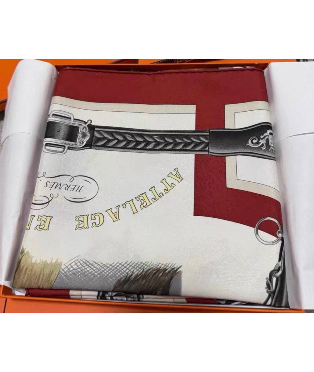 HERMES Мульти шелковый платок, фото 5