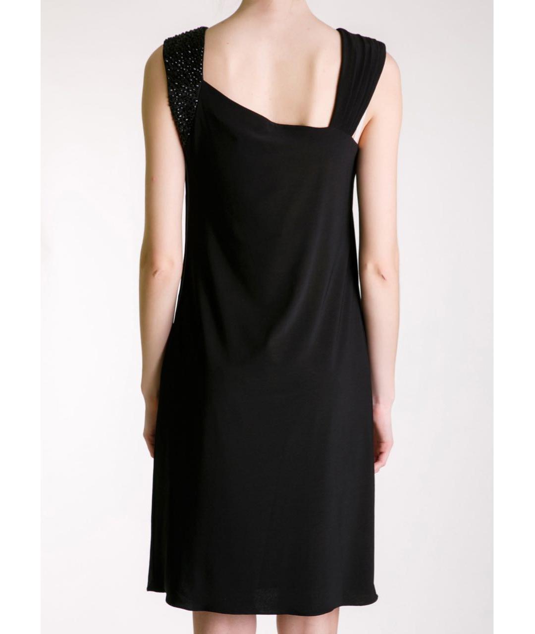 BLUMARINE Черное полиэстеровое коктейльное платье, фото 4