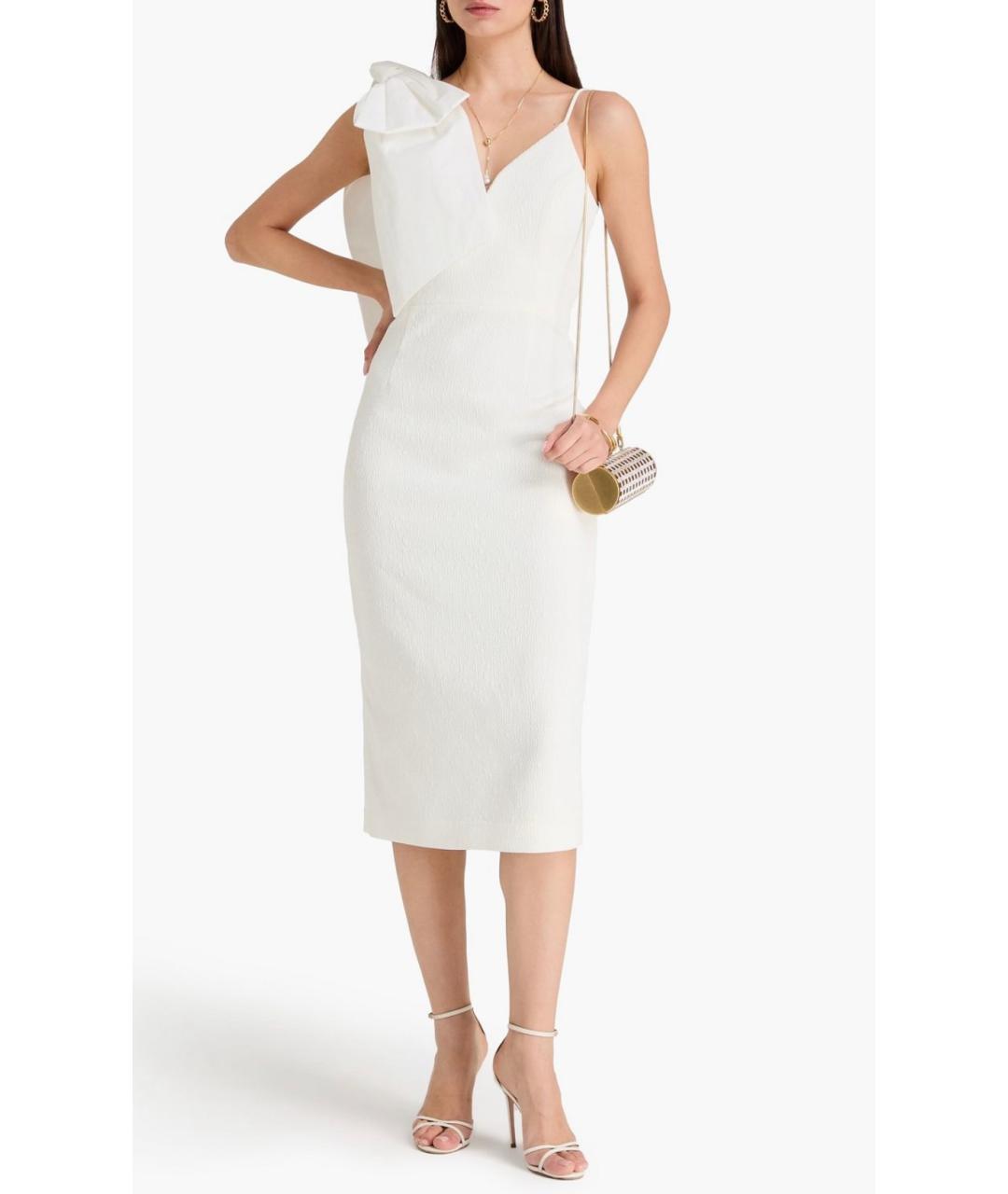 REBECCA VALLANCE Белое полиэстеровое коктейльное платье, фото 2