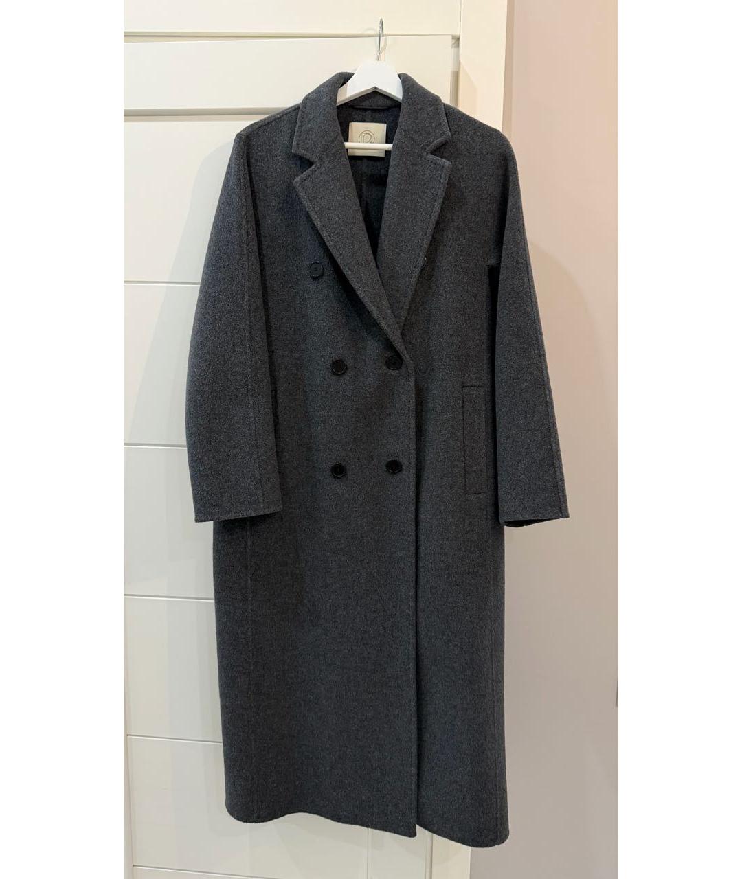 12 STOREEZ Антрацитовое шерстяное пальто, фото 8