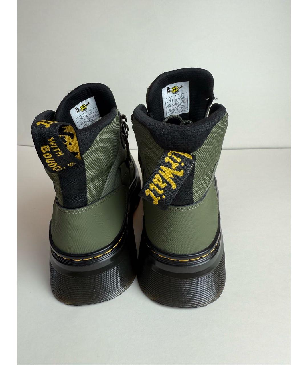 DR. MARTENS Хаки ботинки из экзотической кожи, фото 4