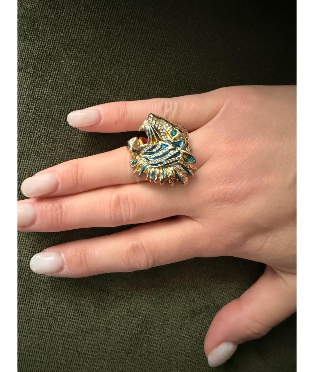 GUCCI Золотое позолоченное кольцо, фото 8