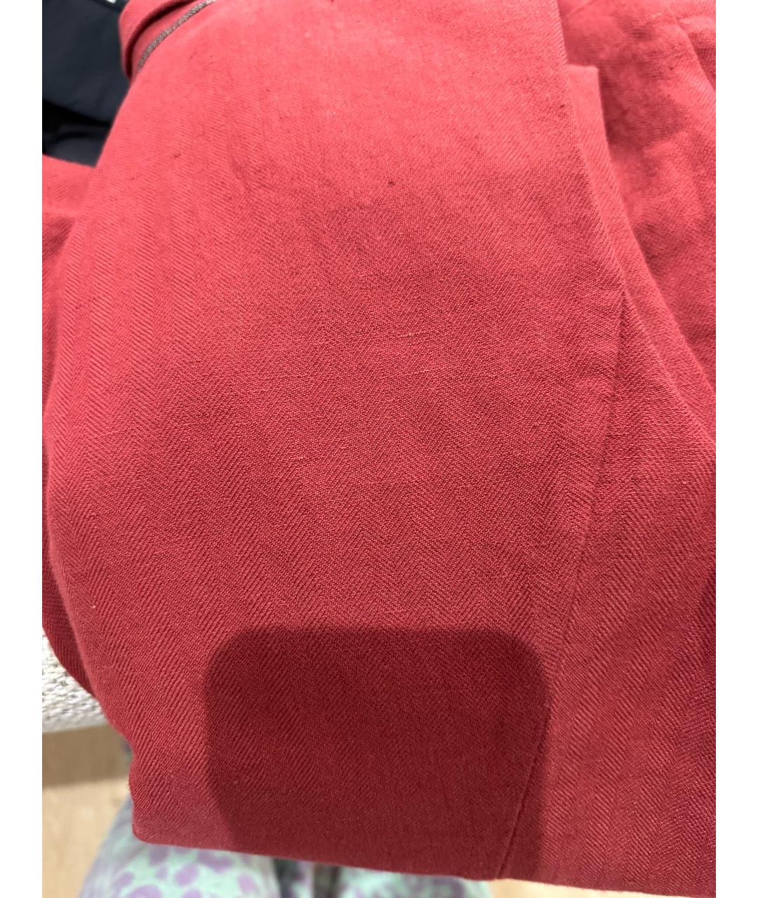 BRUNELLO CUCINELLI Бордовый хлопковый жилет, фото 4