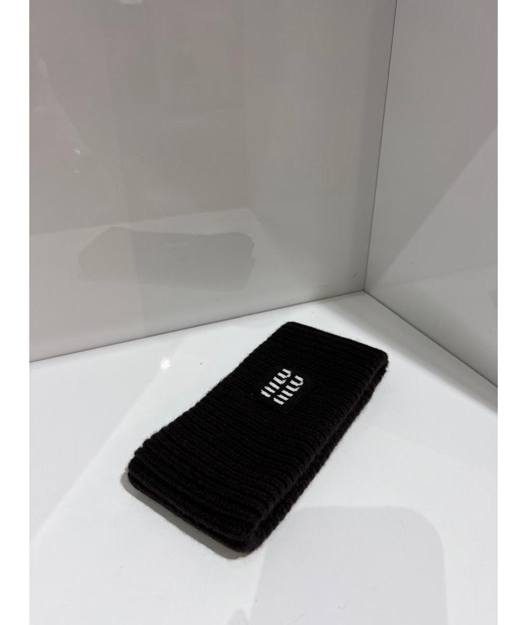 MIU MIU Коричневая повязка на голову, фото 3