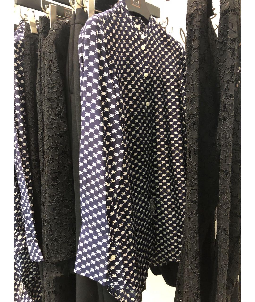 BY MALENE BIRGER Темно-синяя шелковая блузы, фото 6