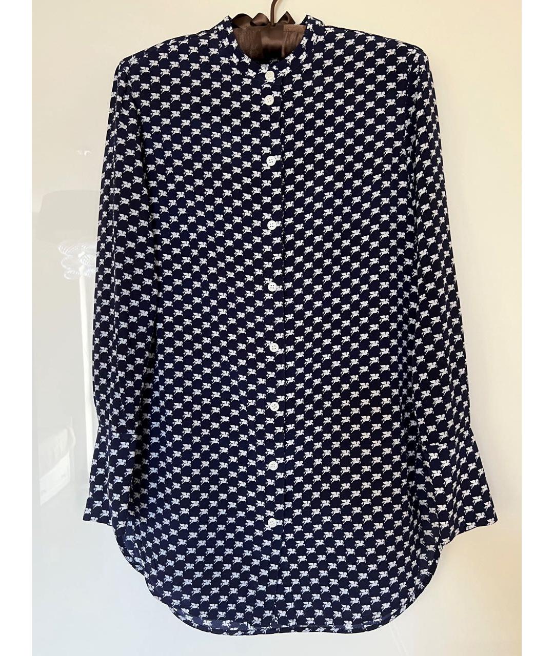 BY MALENE BIRGER Темно-синяя шелковая блузы, фото 7