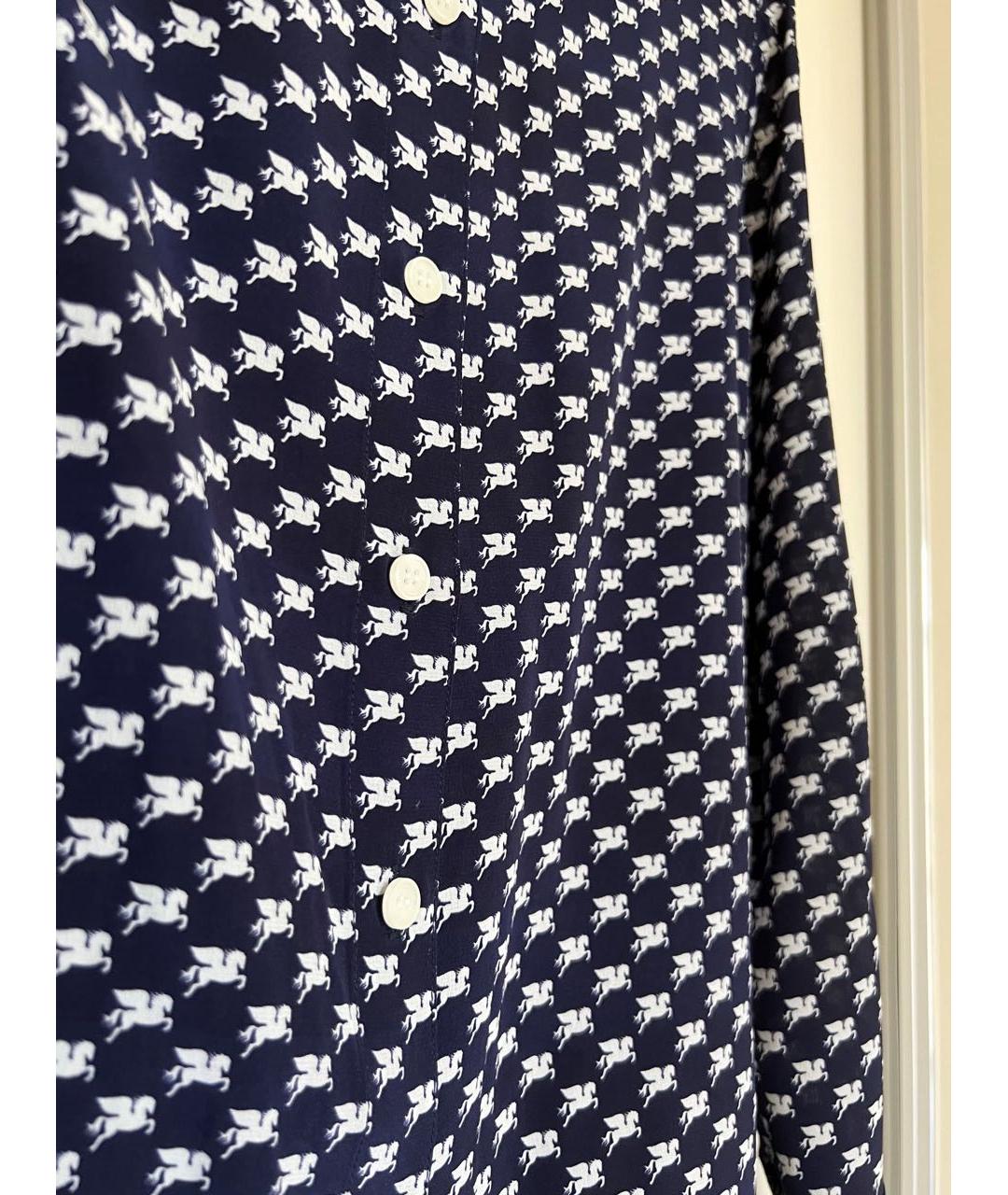 BY MALENE BIRGER Темно-синяя шелковая блузы, фото 4