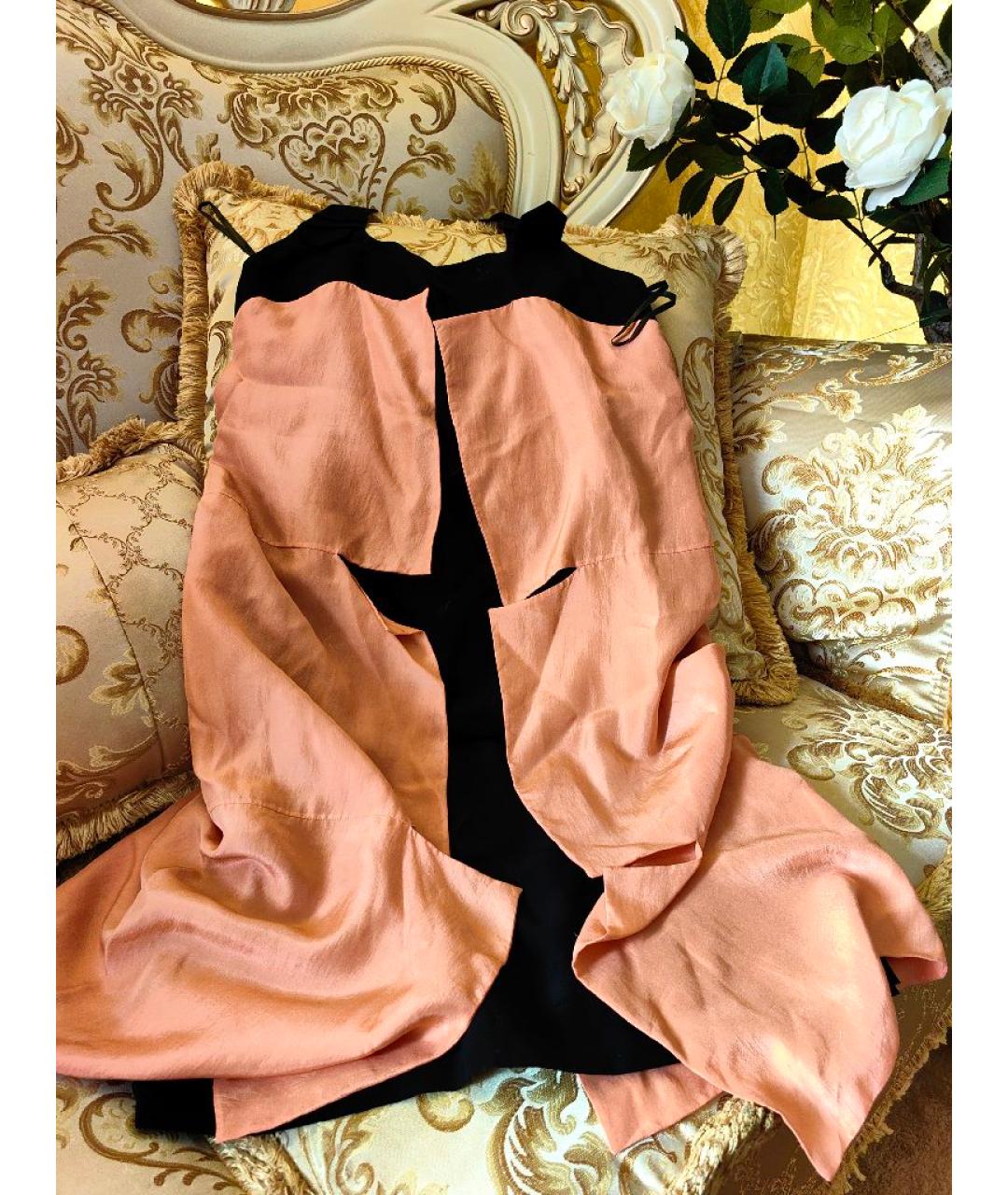 FENDI Мульти шелковое коктейльное платье, фото 9