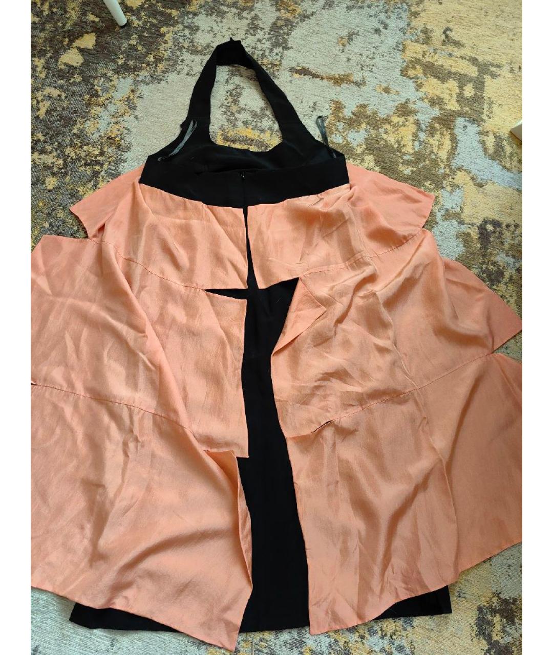 FENDI Мульти шелковое коктейльное платье, фото 6