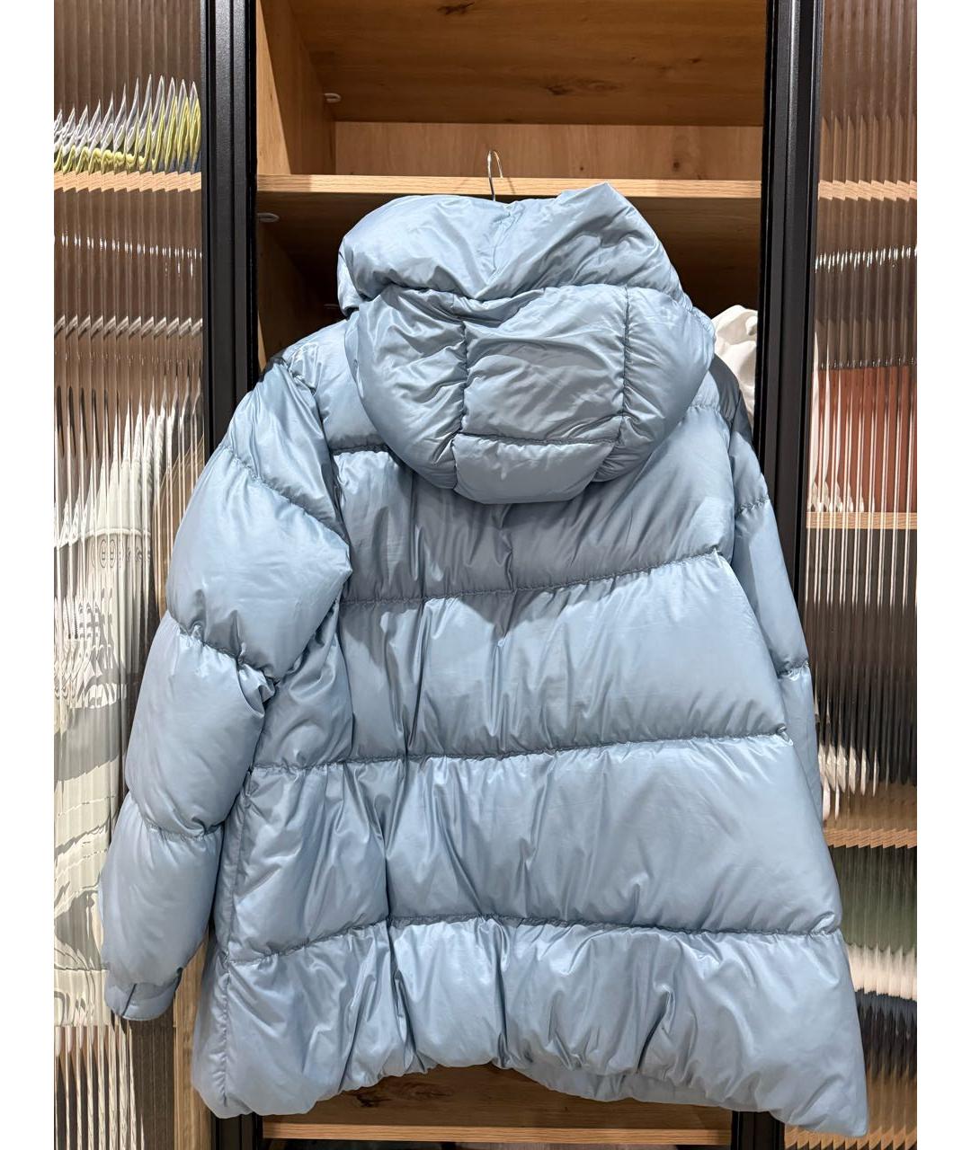 MAX MARA Голубой вискозный пуховик, фото 2