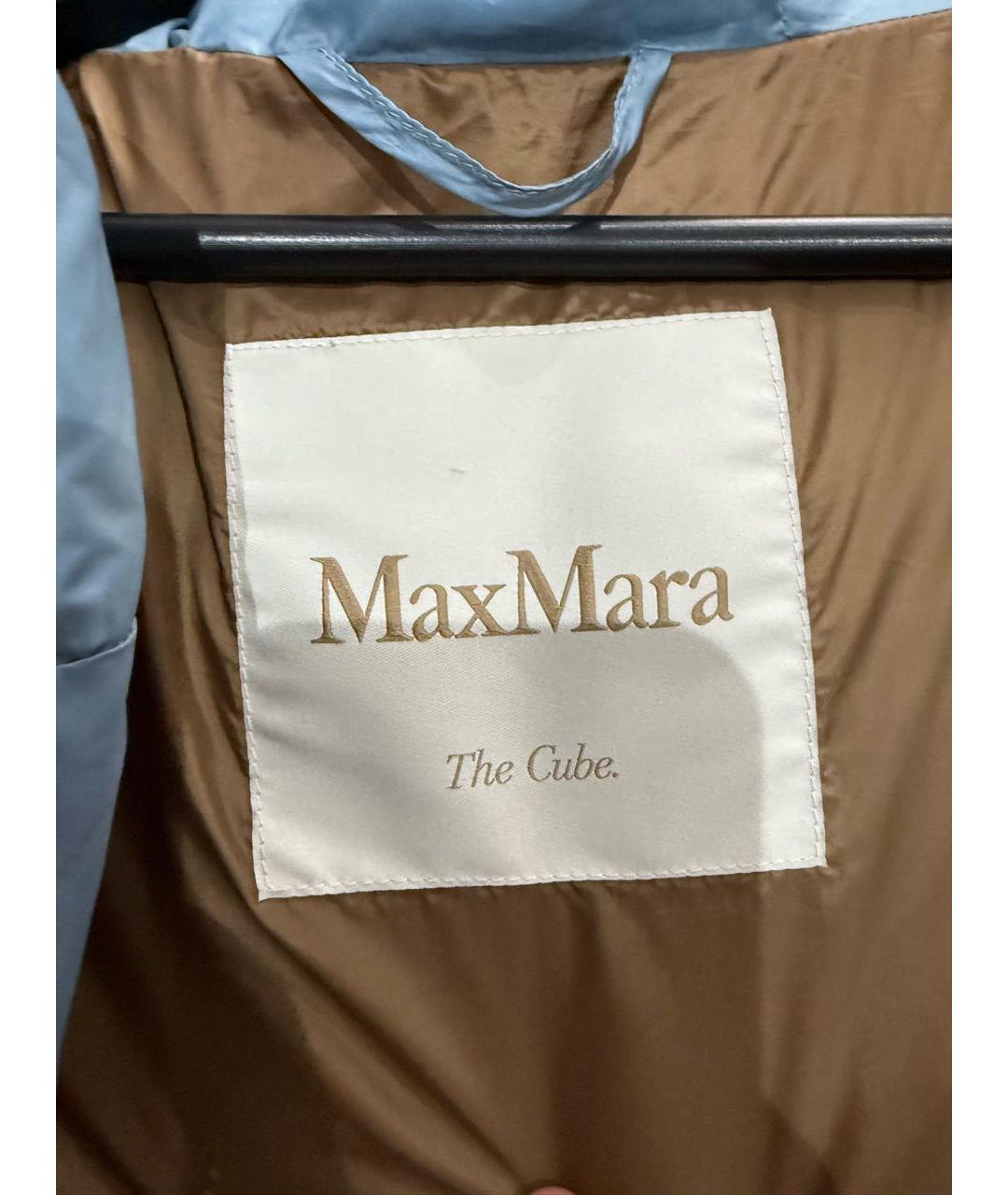 MAX MARA Голубой вискозный пуховик, фото 3