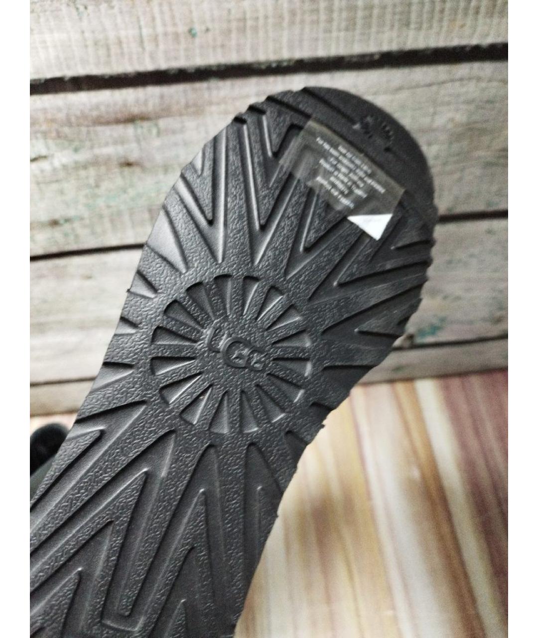 UGG AUSTRALIA Черные замшевые сапоги, фото 5