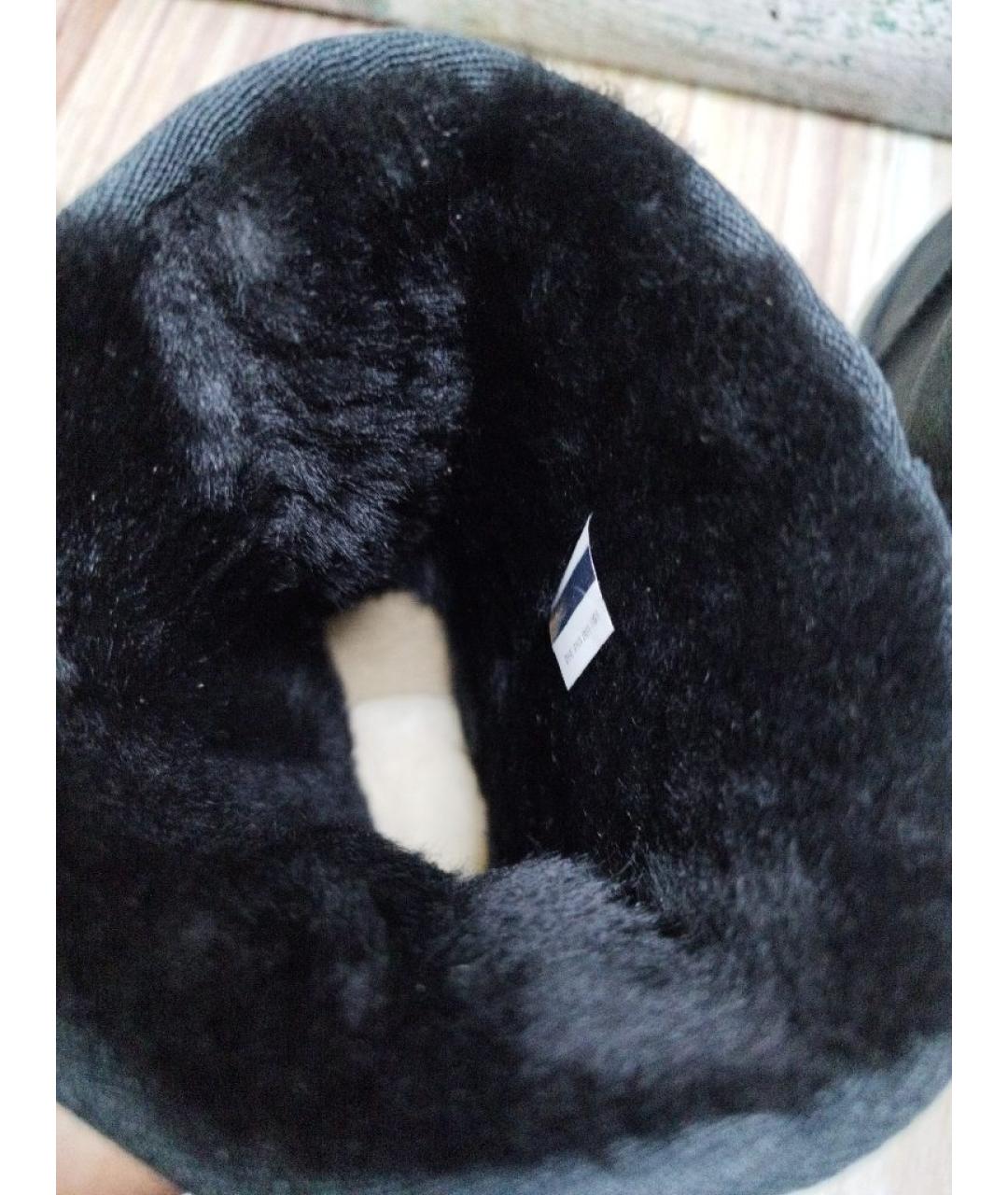 UGG AUSTRALIA Черные замшевые сапоги, фото 6