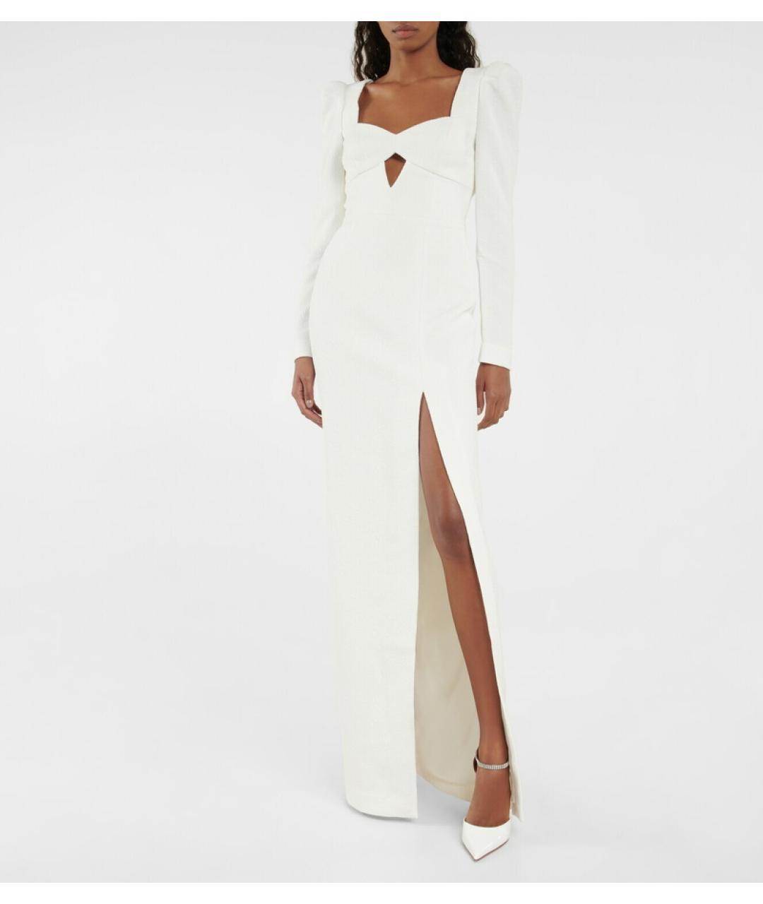 REBECCA VALLANCE Белое полиэстеровое вечернее платье, фото 4
