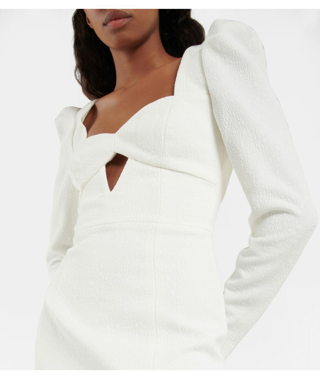 REBECCA VALLANCE Белое полиэстеровое вечернее платье, фото 6