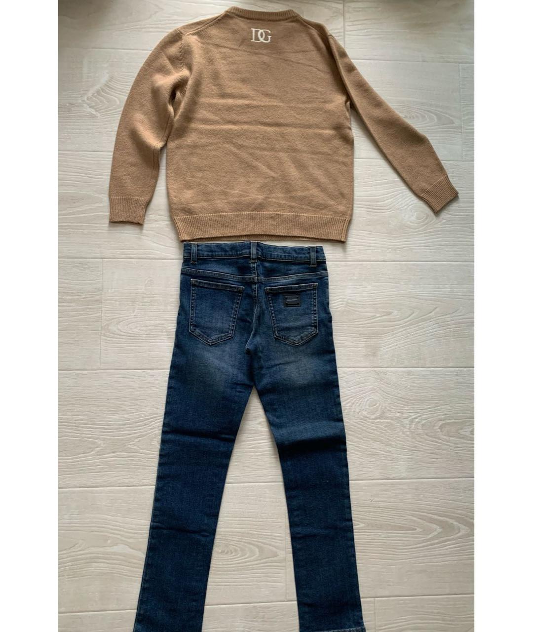 DOLCE&GABBANA Коричневый хлопковый комплект, фото 2