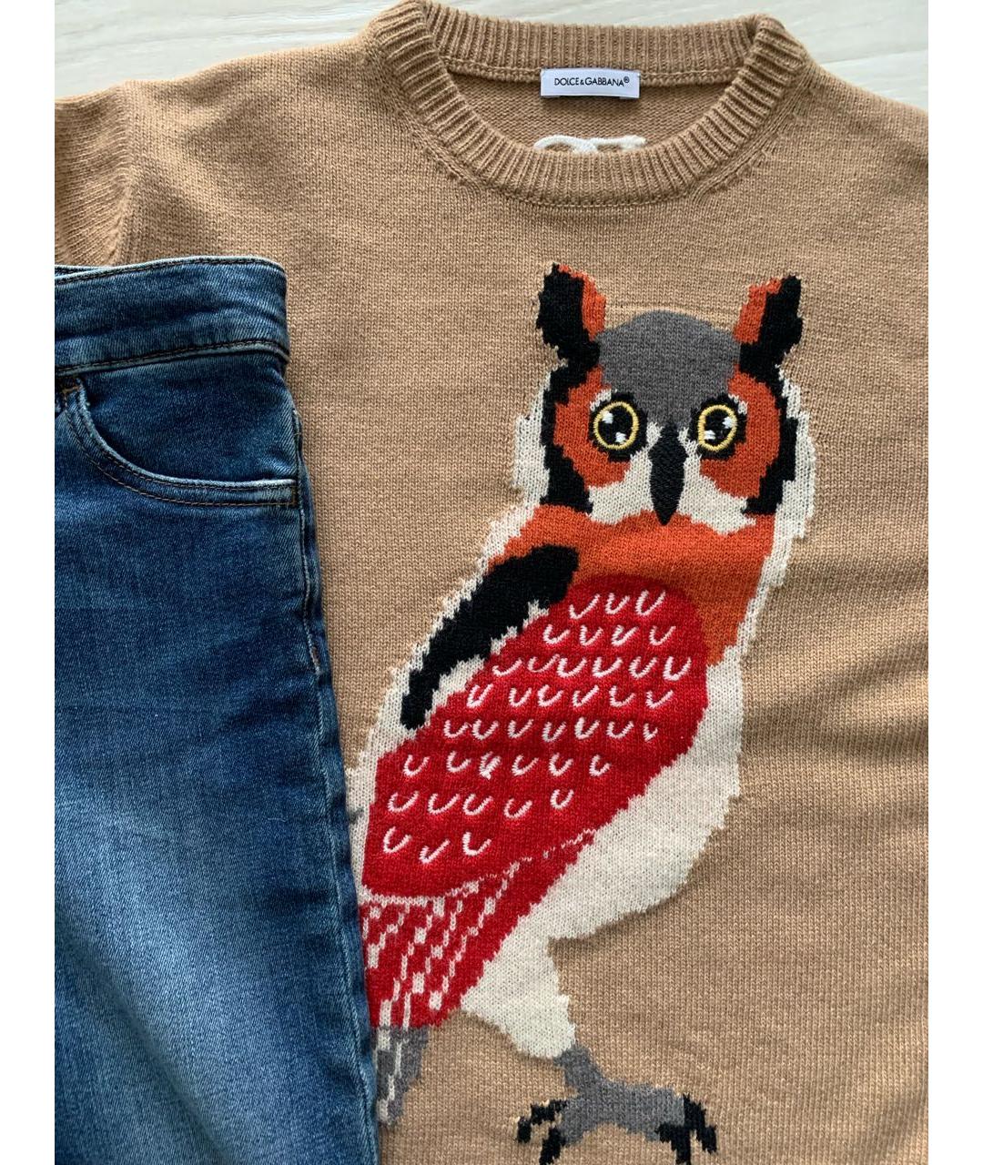 DOLCE&GABBANA Коричневый хлопковый комплект, фото 4