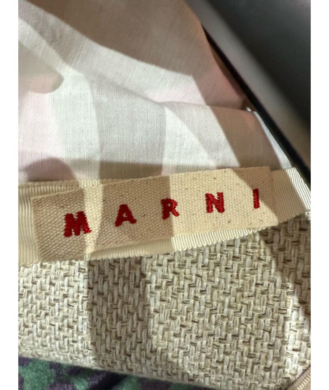 MARNI Бежевая хлопковая блузы, фото 3