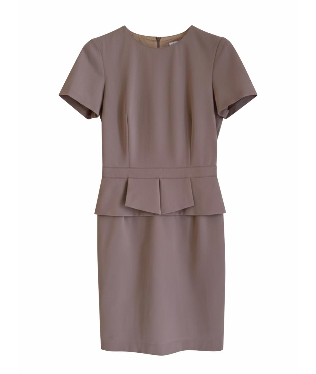 BLUMARINE Бежевое шерстяное повседневное платье, фото 1