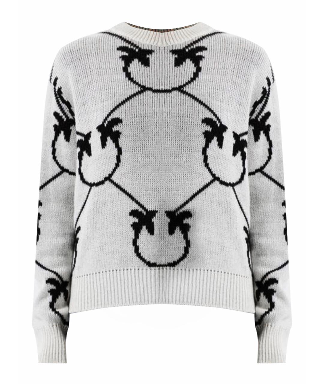 PINKO Белый шерстяной джемпер / свитер, фото 1