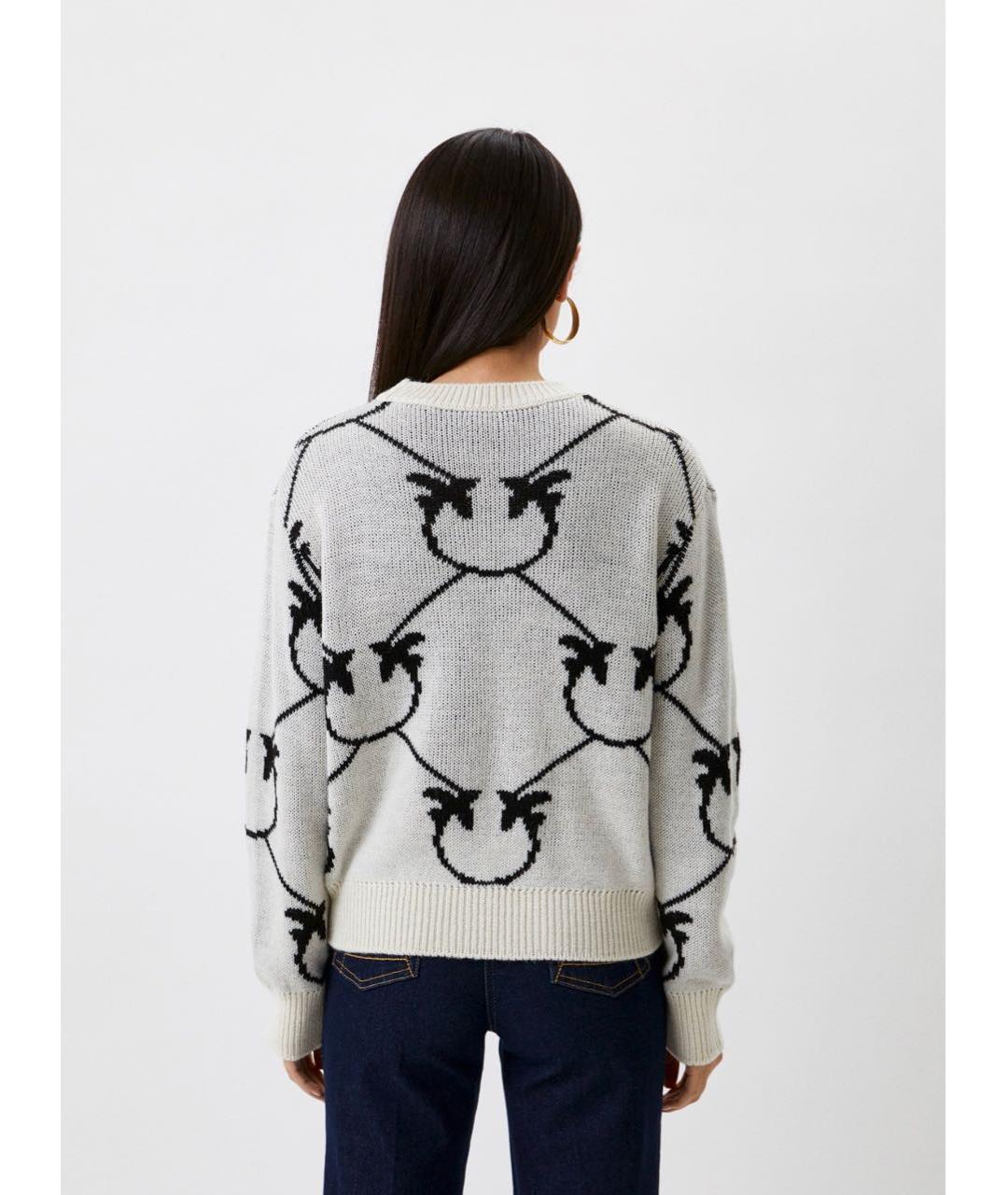 PINKO Белый шерстяной джемпер / свитер, фото 2