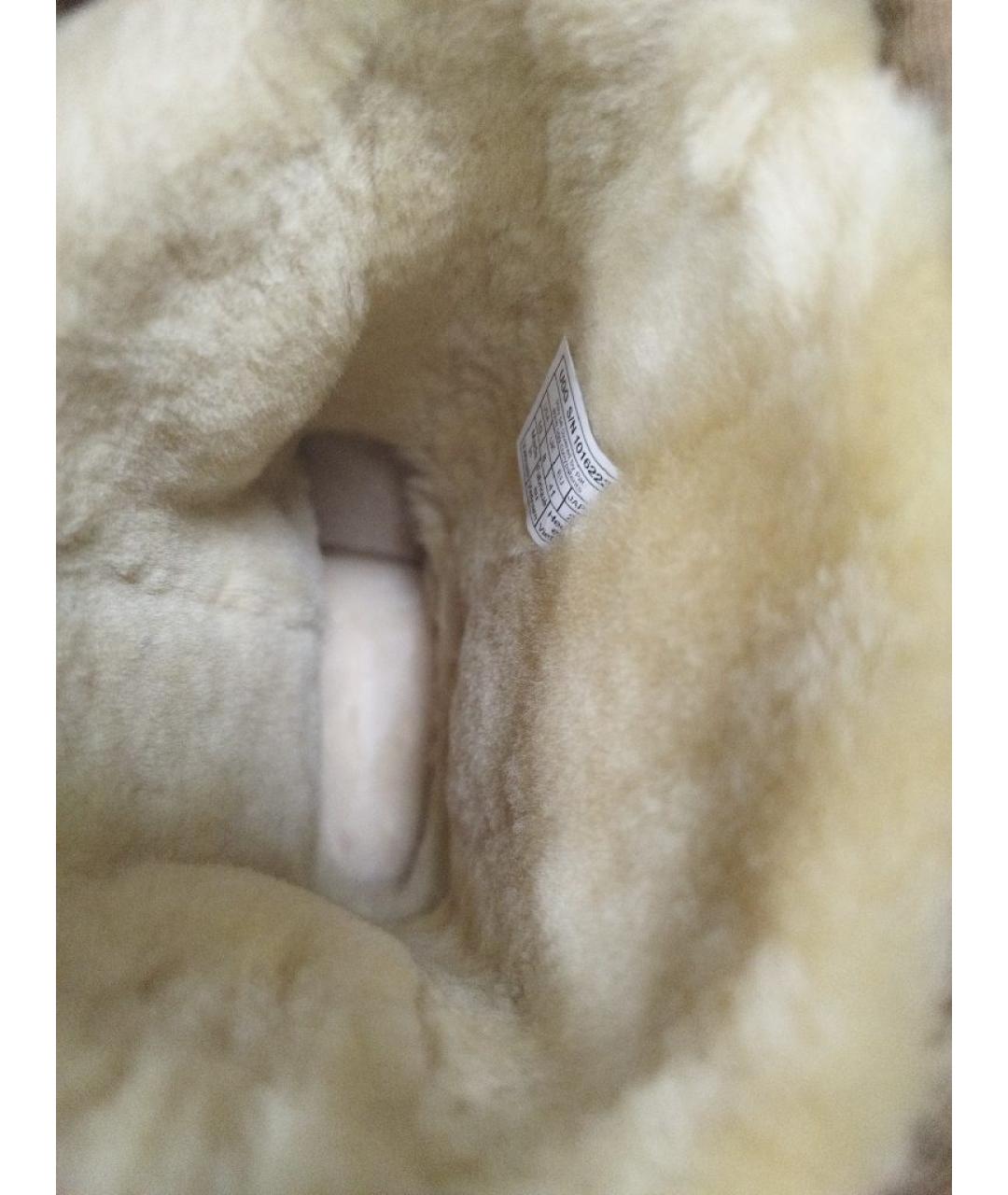 UGG AUSTRALIA Коричневые замшевые сапоги, фото 6