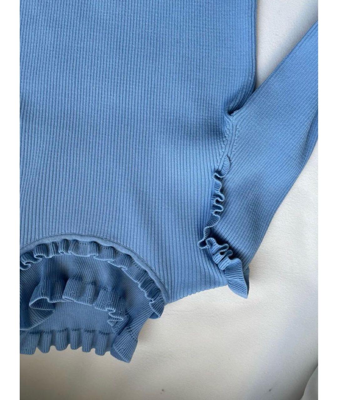 SANDRO Голубая вискозная водолазка, фото 4