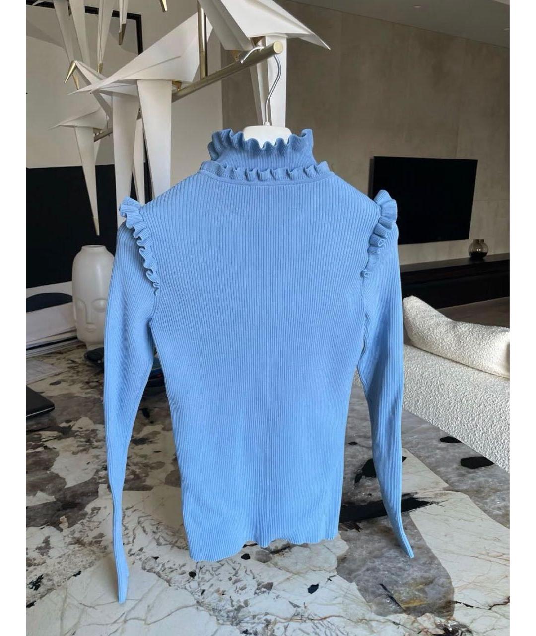 SANDRO Голубая вискозная водолазка, фото 2