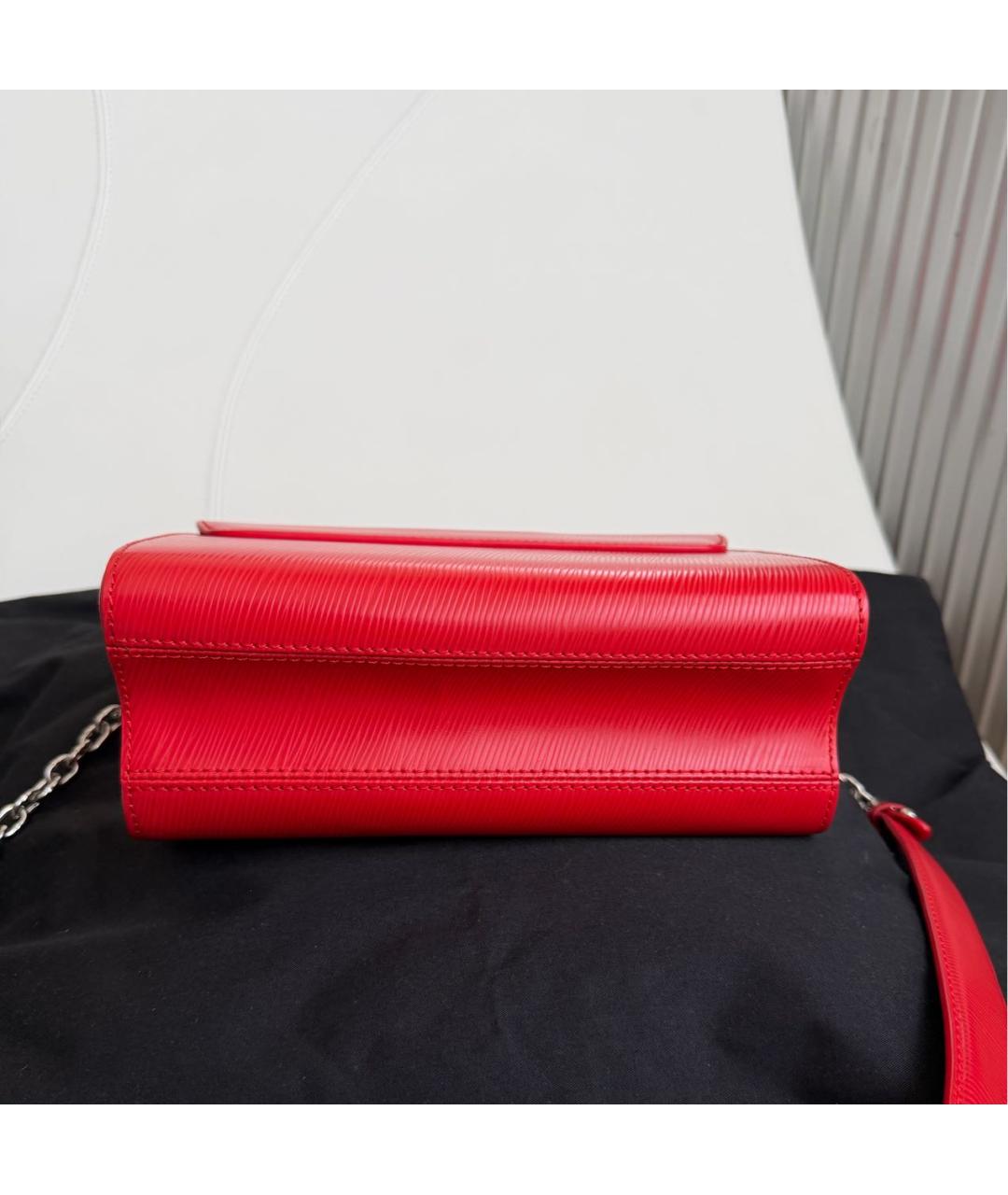 LOUIS VUITTON Красная кожаная сумка через плечо, фото 7