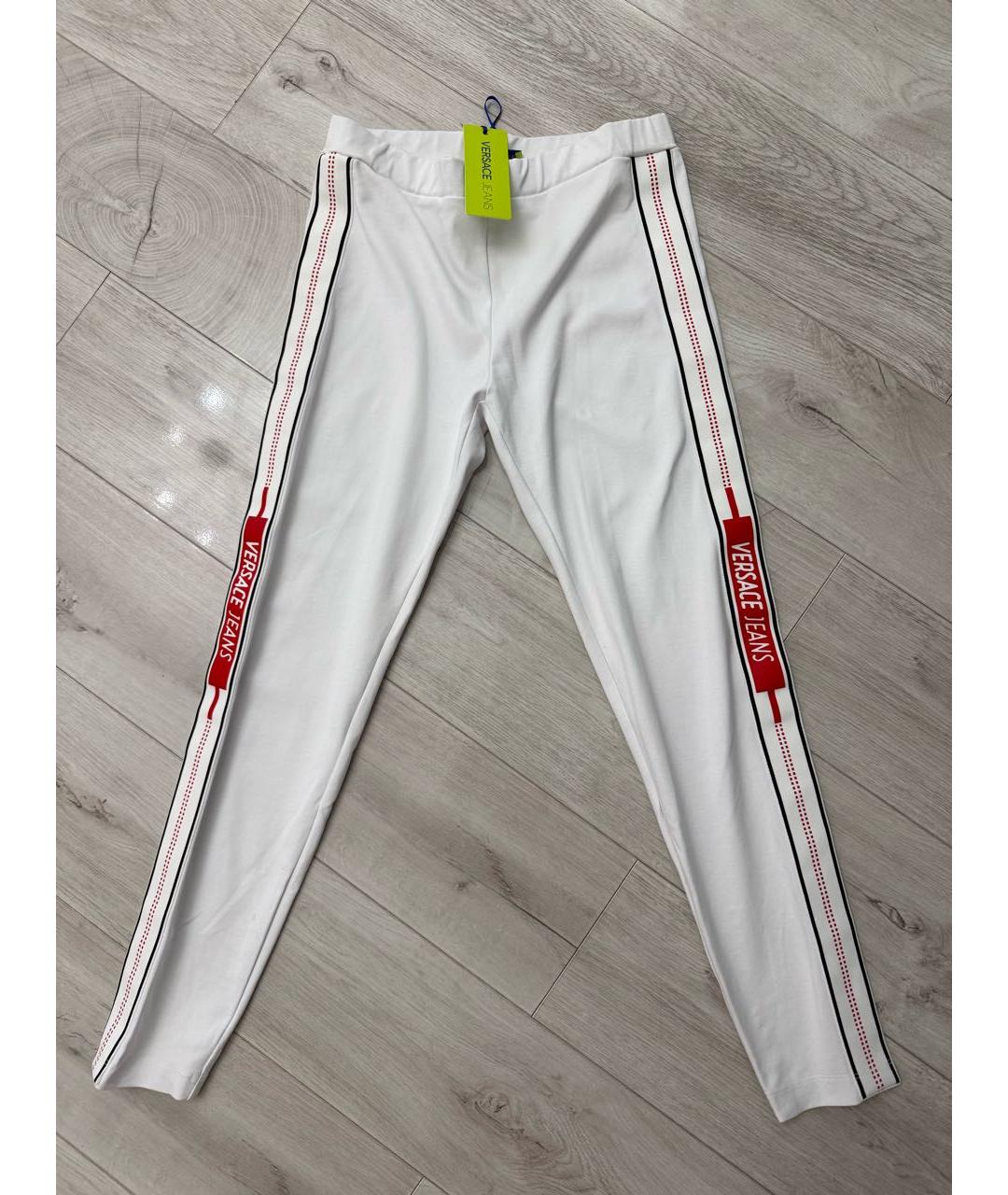 VERSACE JEANS COUTURE Белые леггинсы и велосипедки, фото 7