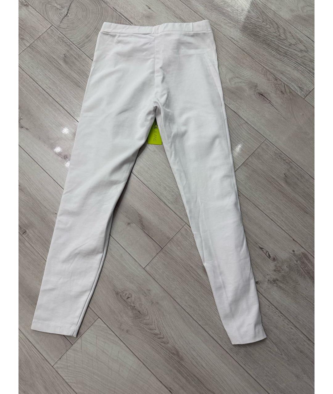 VERSACE JEANS COUTURE Белые леггинсы и велосипедки, фото 3