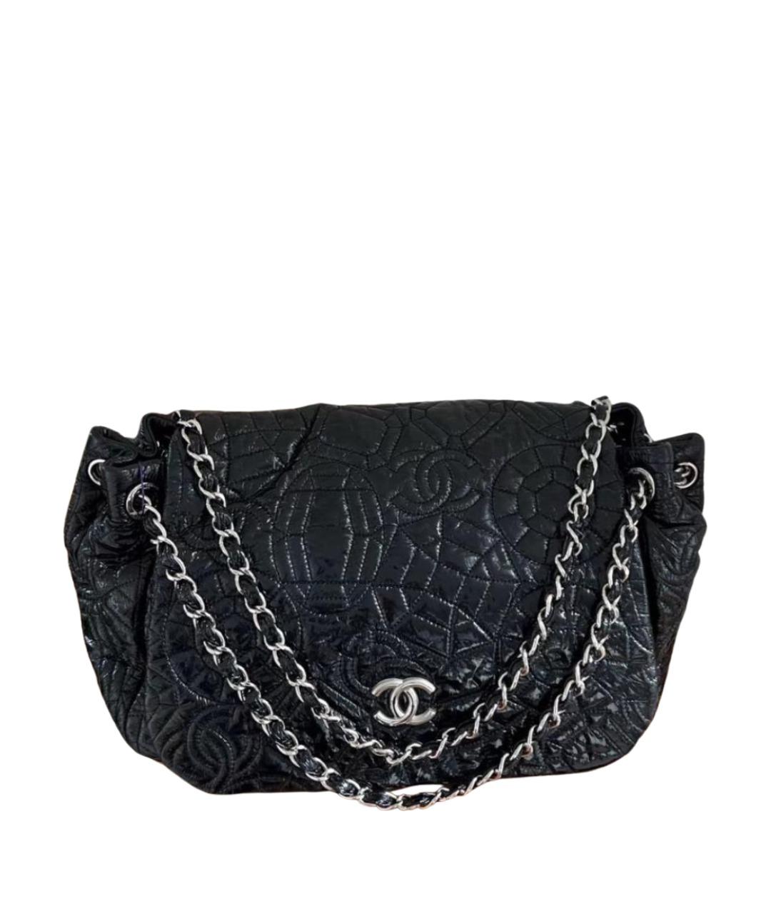 CHANEL Черная кожаная сумка через плечо, фото 1