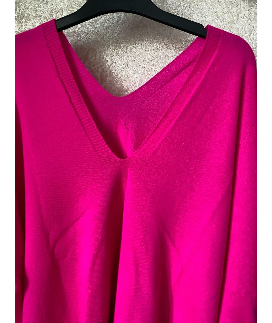 LIVIANA CONTI Фуксия шерстяной джемпер / свитер, фото 3