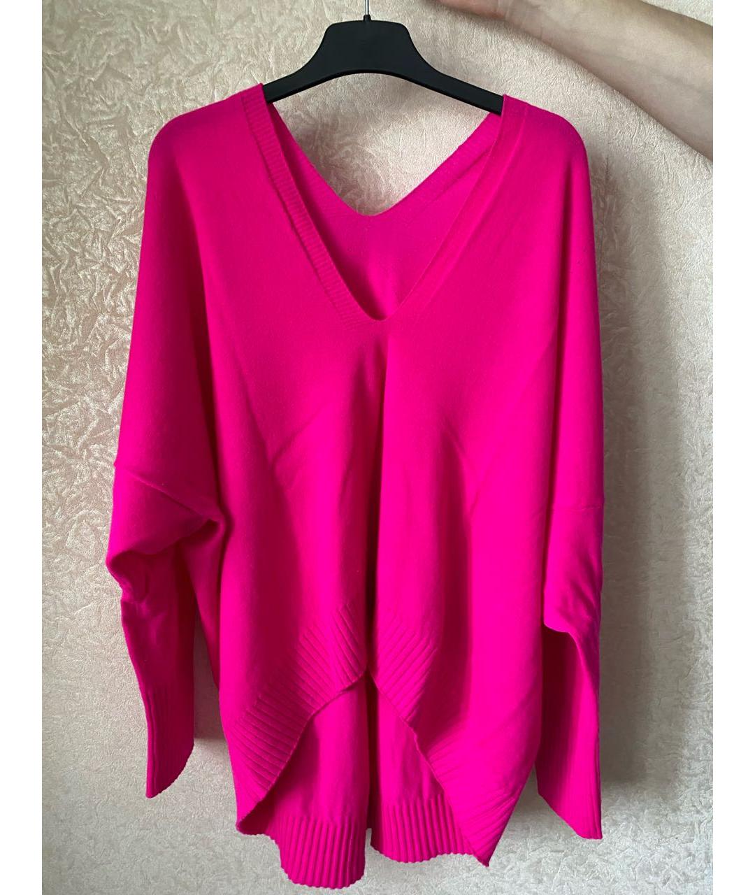 LIVIANA CONTI Фуксия шерстяной джемпер / свитер, фото 7