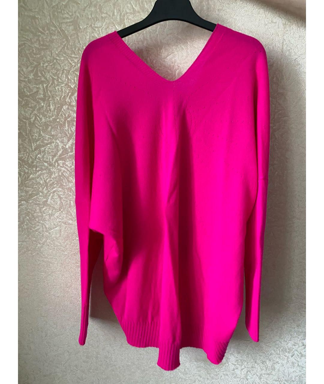 LIVIANA CONTI Фуксия шерстяной джемпер / свитер, фото 2