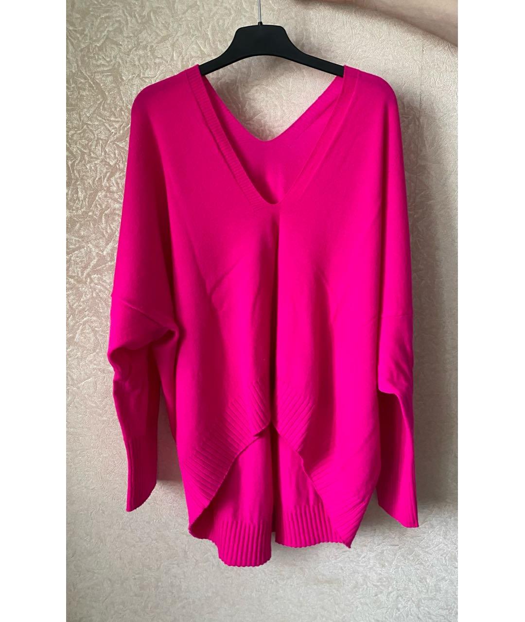 LIVIANA CONTI Фуксия шерстяной джемпер / свитер, фото 4