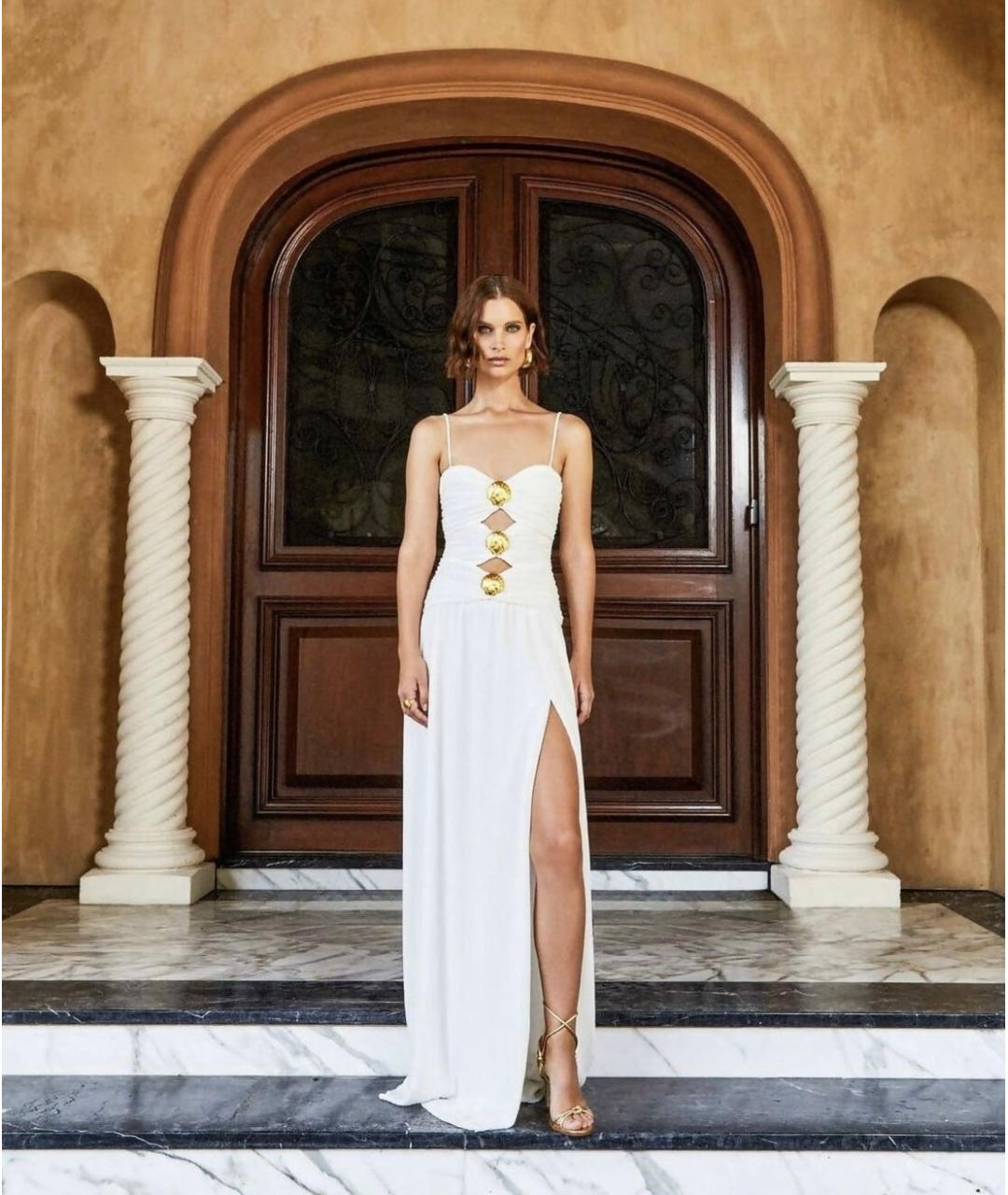 REBECCA VALLANCE Белое полиэстеровое коктейльное платье, фото 3