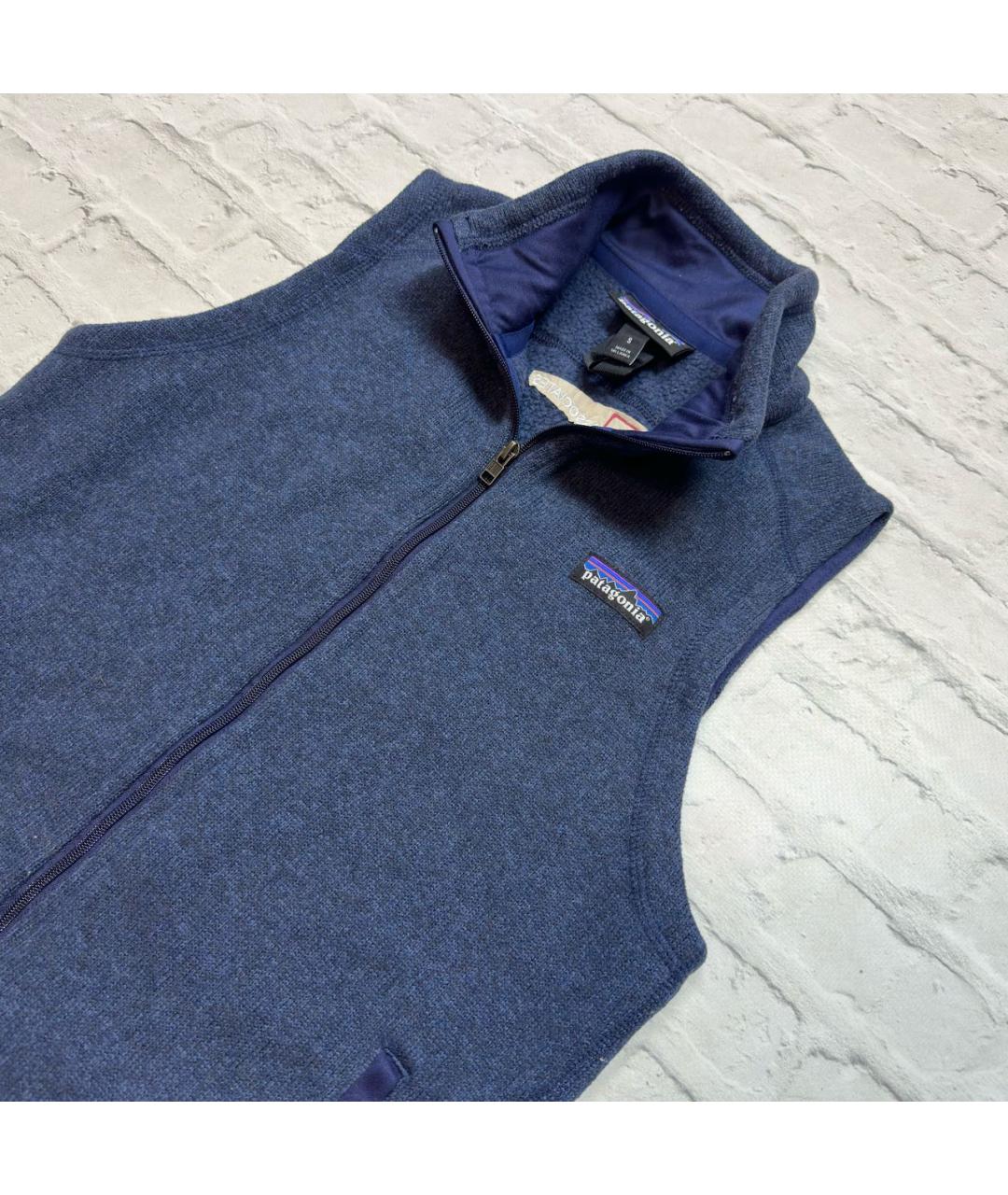 PATAGONIA Темно-синий полиэстеровый жилет, фото 3