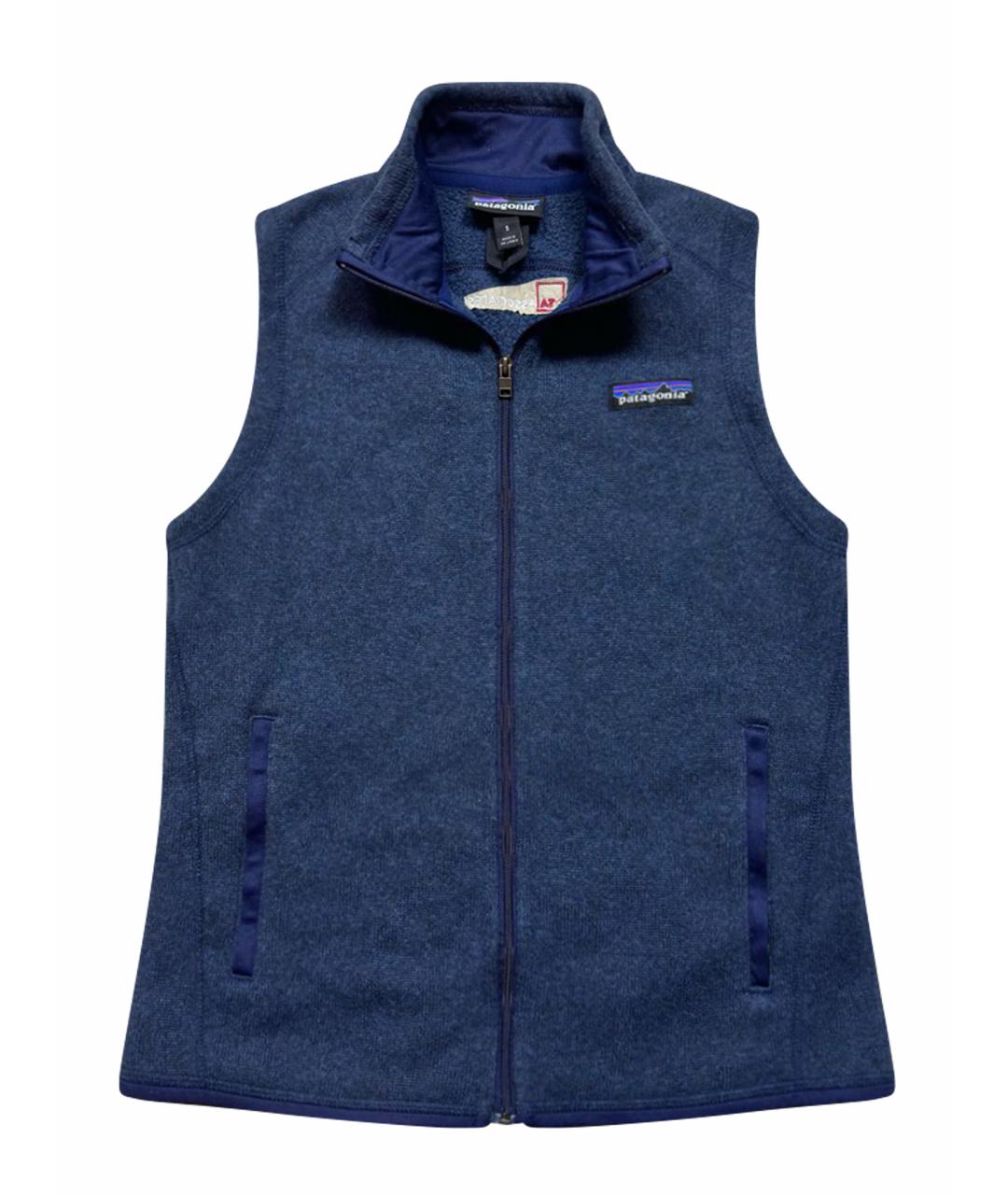 PATAGONIA Темно-синий полиэстеровый жилет, фото 1