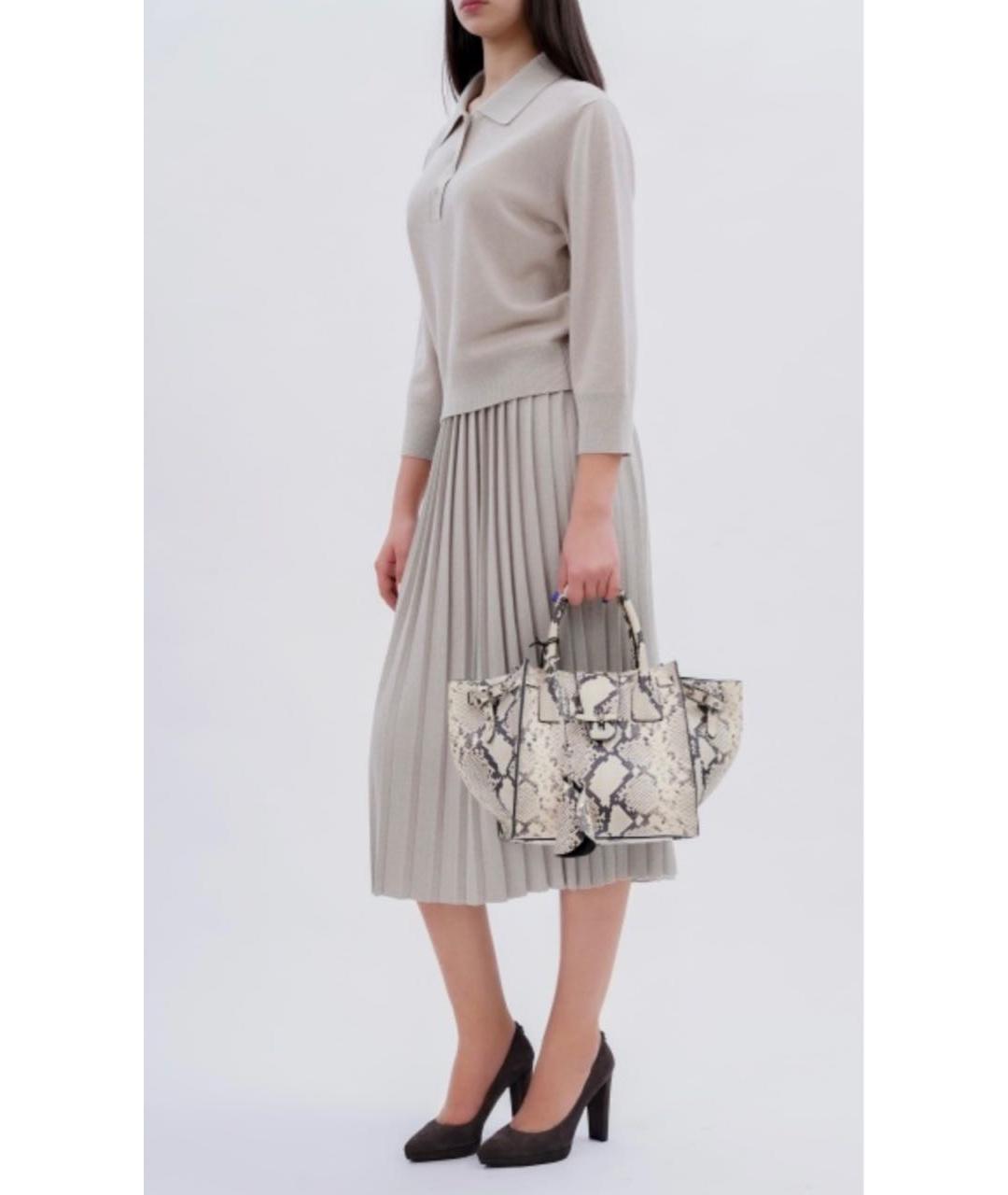 FABIANA FILIPPI Бежевый шерстяной костюм с юбками, фото 3