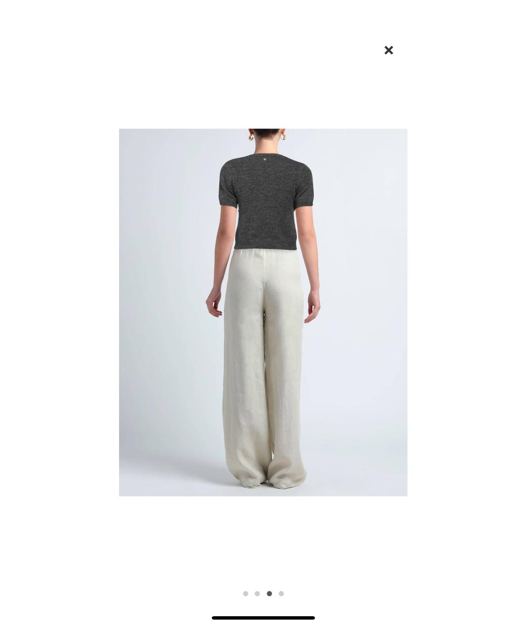 PINKO Серый шерстяной джемпер / свитер, фото 3