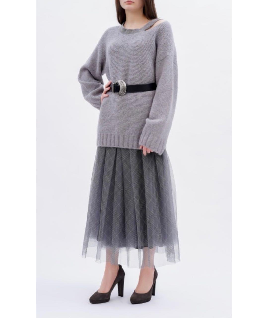 FABIANA FILIPPI Серый шерстяной джемпер / свитер, фото 2