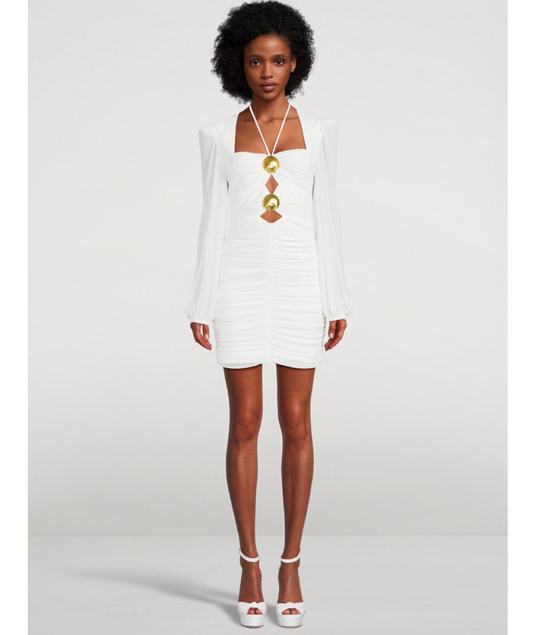 REBECCA VALLANCE Белое полиэстеровое коктейльное платье, фото 2