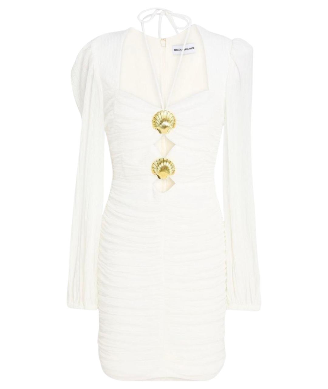 REBECCA VALLANCE Белое полиэстеровое коктейльное платье, фото 1