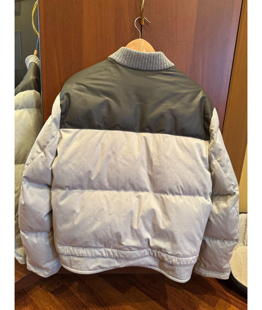 HERMES Серая полиэстеровая куртка, фото 2