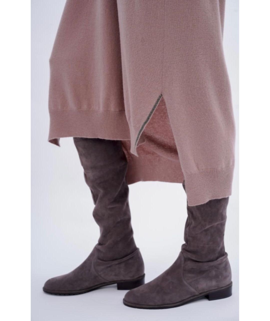 FABIANA FILIPPI Коралловое кашемировое повседневное платье, фото 4