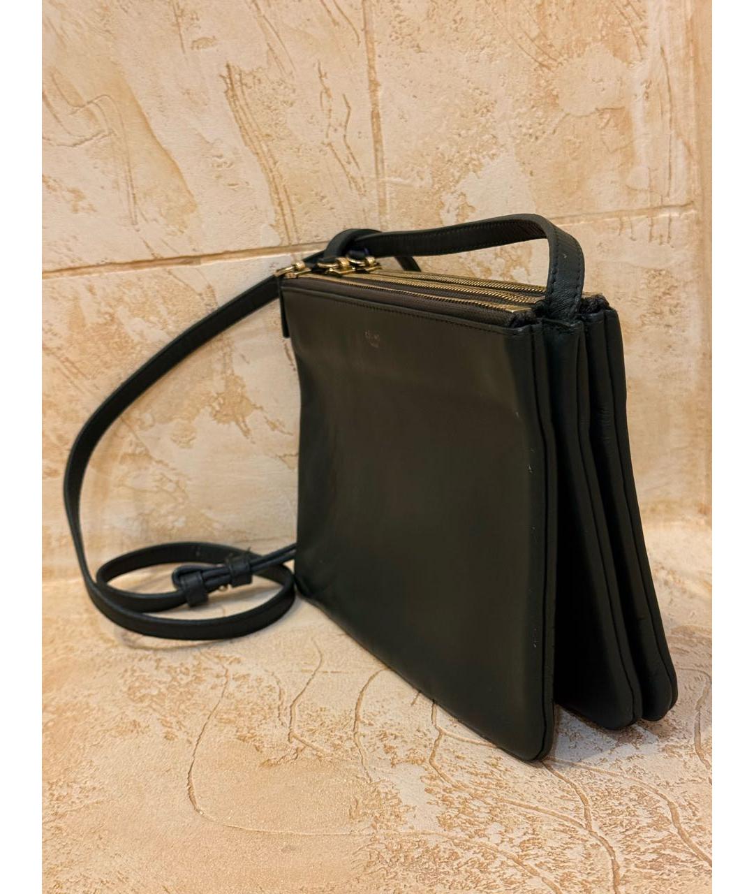 CELINE Зеленая кожаная сумка через плечо, фото 2